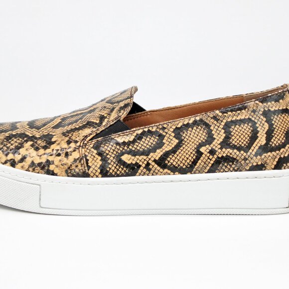 Aquatalia ‘Onida’ Snake Print Leather Slip-On Sneakers - Picture 4 of 10